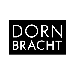 Das Logo von Dornbracht zeigt den Markennamen in klaren, modernen Buchstaben auf schwarzem Hintergrund.