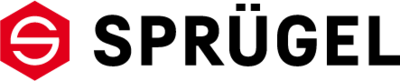 Das Logo von SPRÜGEL zeigt einen stilisierten Buchstaben 'S' in einem roten Sechseck, umgeben von klaren, modernen Schriftzügen.