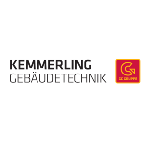 Das Logo von Kemmerling Gebäudetechnik zeigt den Firmennamen in klarer Schrift und ein markantes Symbol.
